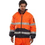 Hi-Vis Fleece Lined 3 In 1 Bomber Jacket # EBJ