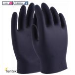 Hantex Nova Black Nitrile Disposable Gloves 4mil Premium # BLK