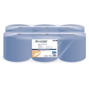 Lucart Easy 150 BS Blue Centre Feed Roll Pack of 6 # 852662