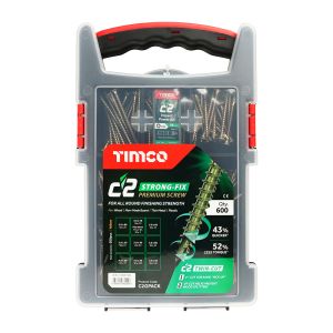 Timco C2 Strong Fix Premium Screw Mixed Grab Pack 600pcs # C2GPACK