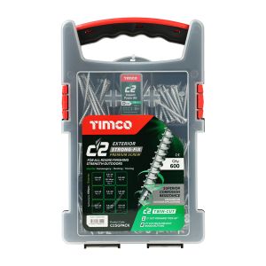 Timco Exterior C2 Strong Fix Premium Screw Mixed Grab Pack 600pcs # C2SGPACK