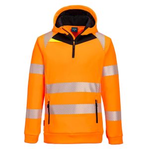 Portwest DX4 Hi-Vis 1/4 Zip Hoodie # DX482