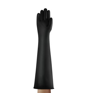 Industrial Latex Heavy Weight 24" Gauntlet Black # ILHW24