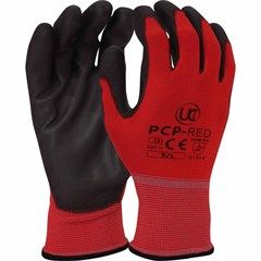 PCP RED  PU Coated Polyester Gloves #PCPRED