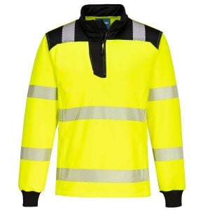 Portwest PW3 Hi-Vis 1/4 Zip Sweatshirt # PW326