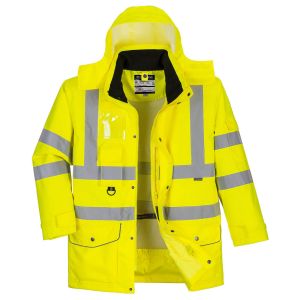 Portwest Hi-Vis Breathable 7-in-1 Traffic Jacket # S427