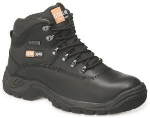 Black Leather Waterproof Hiker Boot # 812SM