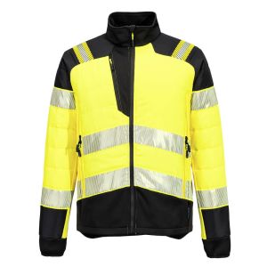 Portwest PW3 Hi-Vis Hybrid Baffle Jacket # T170