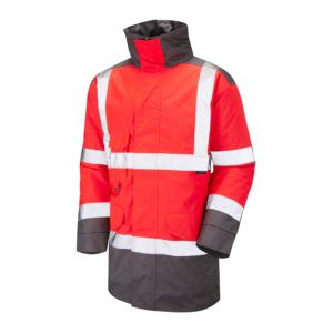 Leo Tawstock EcoViz 4K Baffle Lined Anorak Red/Grey # A01-R/GY-LEO