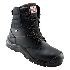 Tornado Waterproof Composite Black Leather Zip Safety Boot # U108