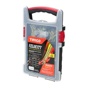 Timco Velocity Premium Multi-Use Screws Grab Pack PZ Double Countersunk Yellow 600pcs # VYGPACK