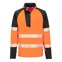 Portwest PW3 Hi-Vis 1/4 Zip Sweatshirt # T172