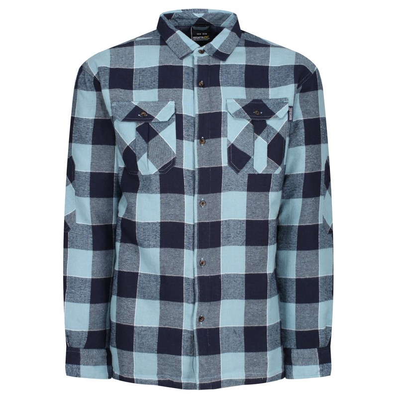 Regatta Professional Shelford Insulated Check Shirt Blue # 327