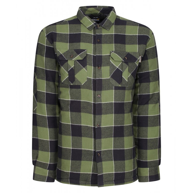 Regatta Professional Shelford Insulated Check Shirt Green # 327